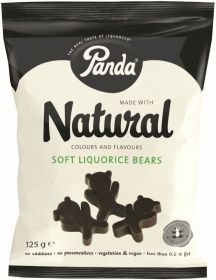 Panda Liquorice Bear Shapes Bag 125g