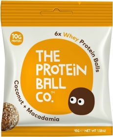 Protein Ball Co. Coconut and Macadamia (22% Whey Protein) 45g x10