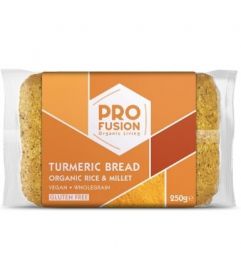Profusion Organic Turmeric Rice Bread - Glutenfree 250gx12