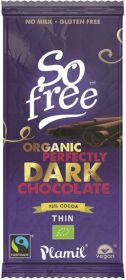 So Free Organic & Fairtrade Perfectly Dark Chocolate 80g