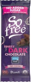 So Free NAS Finest Dark Chocolate 72% Cocoa 35g