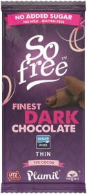 So Free NAS 2853 Finest Dark 72% Cocoa Thin 80g