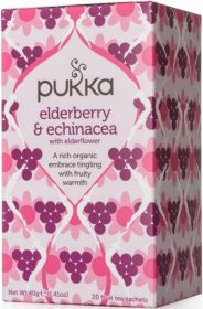 Pukka ORG Elderberry & Echinacea Tea 20's