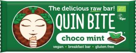 Quin Bite Organic Chocolate Mint Raw Breakfast Bar 30g x12