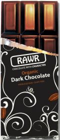 Rawr Organic & Fair Trade Raw Chocolate - Dark 80% Cacao 60g x10