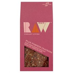 Raw Organic Flax Pumpkin Crackers 90g