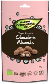 Raw Chocolate Almonds 6x110g Pouches