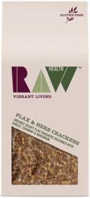 Raw Health Organic Flax and Herb Crackers 90g
