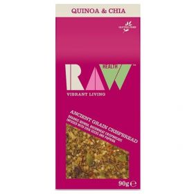 Raw Health Organic Ancient Grain - Quinoa, Buckwheat, Crispbread 90g