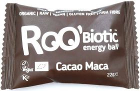 Roo'Biotic Organic Cacao Maca Raw Energy Ball 22g x20
