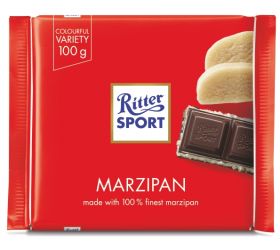 Ritter Sport Dark Chocolate with Marzipan filling 100g