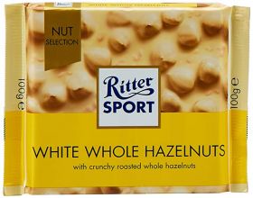 Ritter Sport White Whole Hazelnut 100g