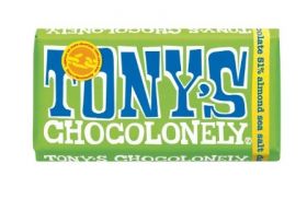 Tony's Chocolonely FT Dark Choc 51%Almonds & SeaSalt 180gx1