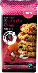 Traidcraft FT Chewy Fruit & Oat Cookies 180g