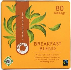 Traidcraft Breakfast Blend 80 Teabags 250g