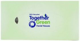 Traidcraft Together Green Facial Tissues -110 Family Size Sheets