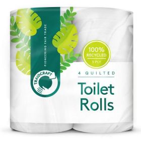 Traidcraft Recycled Toilet Tissue 4 rolls
