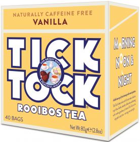 Tick Tock ORG Vanilla Rooibos Tea 80g (40's)