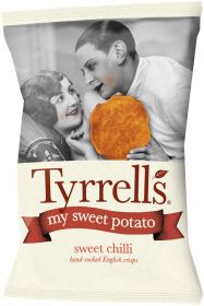 Tyrrells Sweet Chilli Hand-Cooked English Sweet Potato Crisps 35g x24