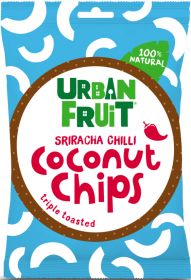 Urban Fruit 100% Natural Triple Toasted Coconut Chips - Sriracha Chilli 25g x14