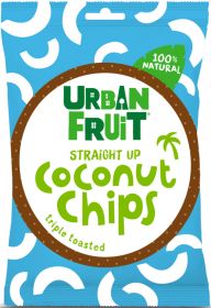 Urban Fruit 100% Natural Triple Toasted Coconut Chips - Straight Up 25g x14