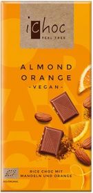 iChoc Organic Almond Orange Rice Chocolate 80g x10