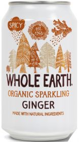 Whole Earth Organic Lightly Sparkling Ginger Drink 330ml x24