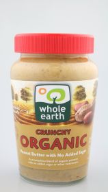 Whole Earth ORG 100% Nuts Crunchy Peanut Butter 227g